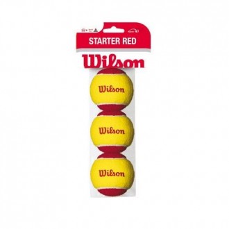 Wilson 3`lü Starter Easy Kırmızı Tenis Topu 8Yaş ITF Onaylı