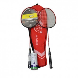 Povit ALG2000 Badminton Raketi 2 Raket 3 Top Çift Parça